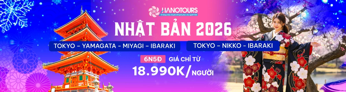 Tour Nhật Bản Mùa Hoa Anh Đào & Lá Đỏ